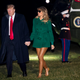 Image for article titled Is Melania Wearing Leather Pants, or Are Those Her Barbie Legs?